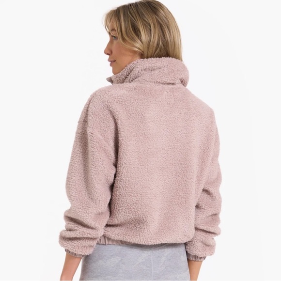 Vuori Women’s Cozy Sherpa Jacket Umber Pink Fleece Full Zip Sz M - Picture 2 of 12